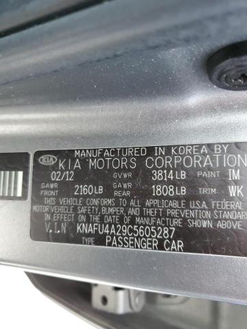 صورة رقم 10 من المزاد - 2012 KIA FORTE EX مع VIN KNAFU4A29C5605287