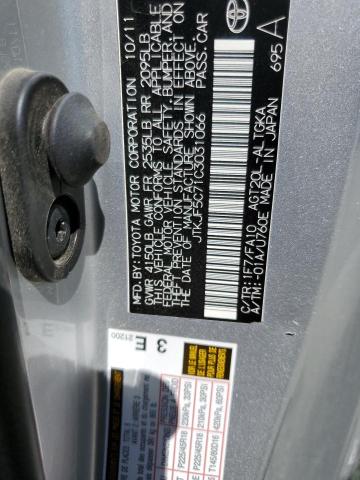 Photo 10 from auction – 2012 TOYOTA SCION TC with VIN JTKJF5C71C3031066