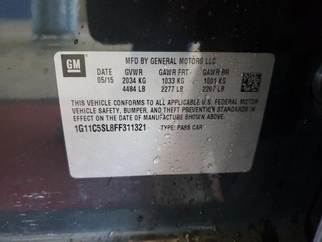 Photo 10 from auction – 2015 CHEVROLET MALIBU 1LT with VIN 1G11C5SL8FF311321