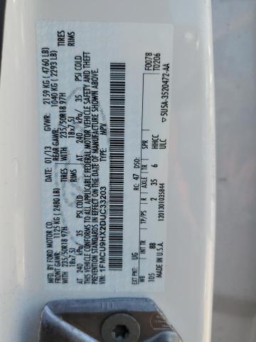 Photo 10 from auction – 2013 FORD ESCAPE SEL with VIN 1FMCU9HX2DUC33203