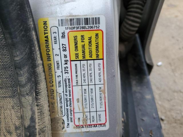 Photo 10 from auction – 2014 FORD FOCUS SE with VIN 1FADP3F28EL206752