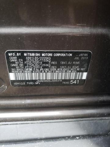 Photo 10 from auction – 2020 MITSUBISHI OUTLANDER with VIN JA4AD3A3XLZ005378