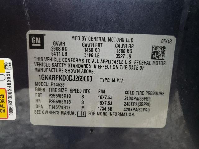 Photo 10 from auction – 2013 GMC ACADIA SLE with VIN 1GKKRPKD0DJ269000