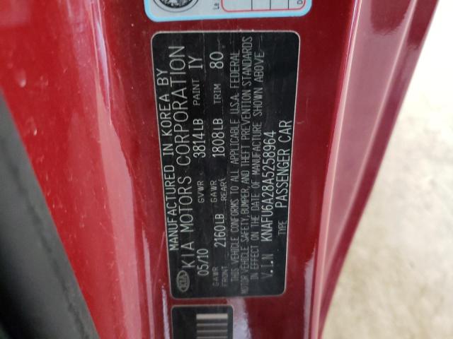 Photo 10 from auction – 2010 KIA FORTE EX with VIN KNAFU6A28A5258964