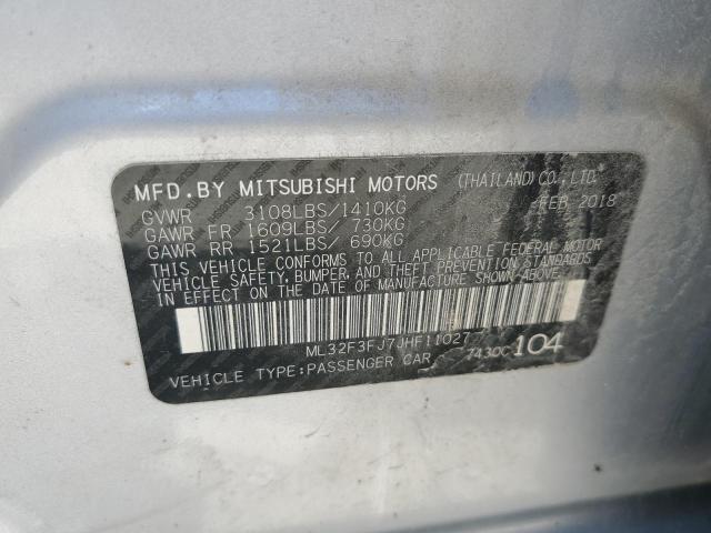 Photo 10 from auction – 2018 MITSUBISHI MIRAGE G4 with VIN ML32F3FJ7JHF11027