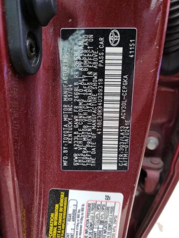 Photo 10 from auction – 2004 TOYOTA CAMRY LE with VIN 4T1BE30K84U309318