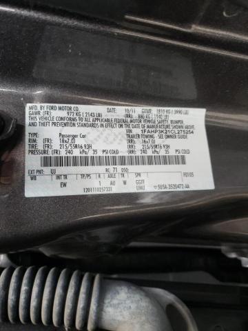 Photo 10 from auction – 2012 FORD FOCUS SE with VIN 1FAHP3K21CL275254