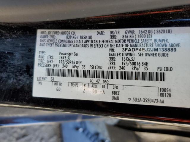 Photo 10 from auction – 2018 FORD FIESTA SE with VIN 3FADP4EJ2JM138889