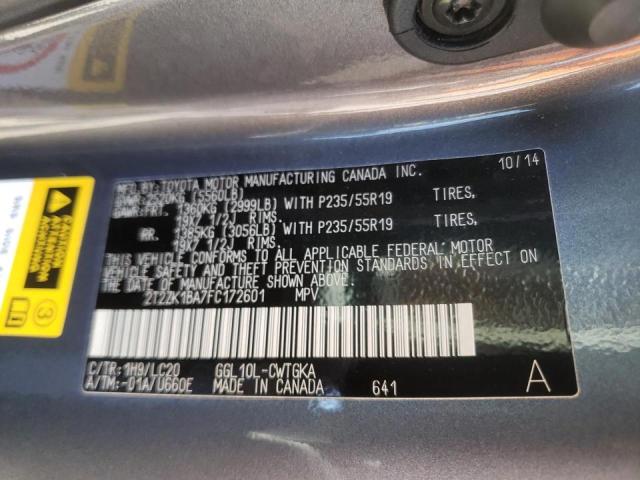 Photo 10 from auction – 2015 LEXUS RX 350 with VIN 2T2ZK1BA7FC172601