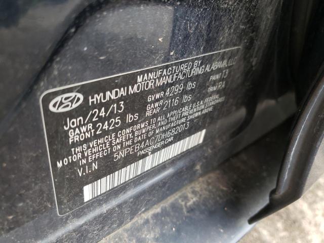 Photo 10 from auction – 2013 HYUNDAI SONATA GLS with VIN 5NPEB4AC7DH682013