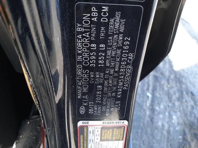 Photo 10 from auction – 2013 KIA RIO LX with VIN KNADM5A38D6301692