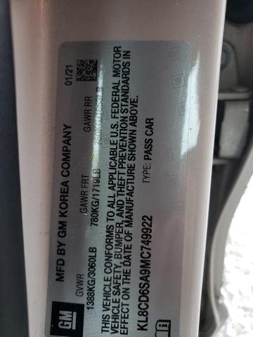 Photo 10 from auction – 2021 CHEVROLET SPARK 1LT with VIN KL8CD6SA9MC749922