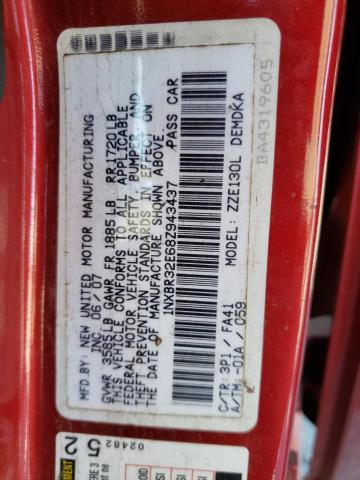 Photo 10 from auction – 2008 TOYOTA COROLLA CE with VIN 1NXBR32E68Z943437