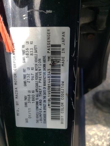 Photo 10 from auction – 2011 MAZDA 3 I with VIN JM1BL1VG9B1448343