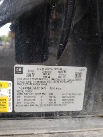 Photo 10 from auction – 2014 CHEVROLET TRAVERSE L with VIN 1GNKVGKD5EJ312472