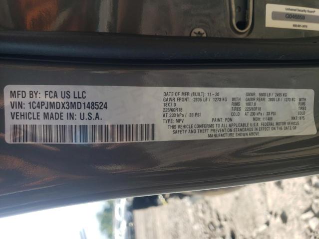 Photo 10 from auction – 2021 JEEP CHEROKEE L with VIN 1C4PJMDX3MD148524