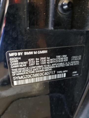 Photo 10 from auction – 2014 BMW X6 M with VIN 5YMGZ0C58E0C40717