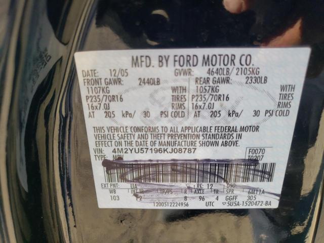 Photo 10 from auction – 2006 MERCURY MARINER with VIN 4M2CU57166KJ18848