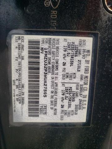 Photo 10 from auction – 1998 FORD EXPLORER with VIN 1FMZU32P3WUA27505