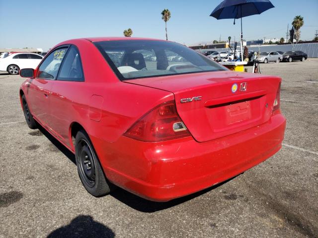 Photo 3 from auction – 2001 HONDA CIVIC SI with VIN 1HGEM219X1L034287