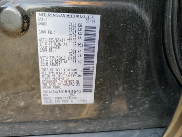 Photo 10 from auction – 2014 NISSAN ROGUE S with VIN 5N1AT2MV3EC843642