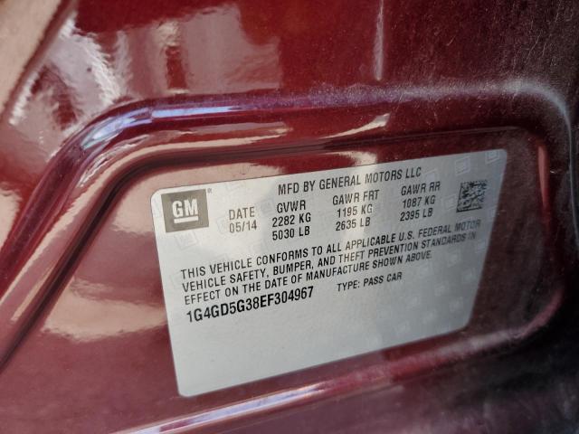 Photo 10 from auction – 2014 BUICK LACROSSE P with VIN 1G4GD5G38EF304967