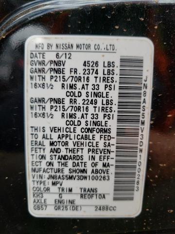 Photo 10 from auction – 2013 NISSAN ROGUE S with VIN JN8AS5MV3DW100263