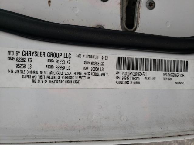 Photo 10 from auction – 2013 DODGE CHARGER PO with VIN 2C3CDXAG2DH694721
