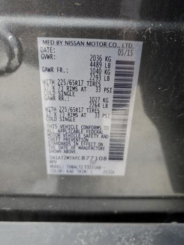 Photo 10 from auction – 2015 NISSAN ROGUE S with VIN 5N1AT2MTXFC877108
