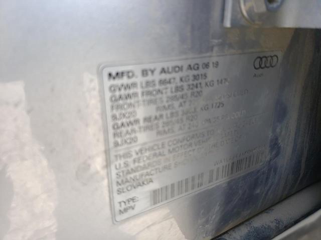 Photo 10 from auction – 2019 AUDI Q7 PREMIUM with VIN WA1LAAF71KD046284