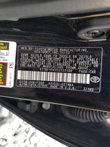 Photo 10 from auction – 2014 TOYOTA CAMRY L with VIN 4T1BF1FK2EU337139