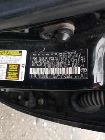 Photo 10 from auction – 2012 TOYOTA COROLLA BA with VIN 2T1BU4EE8CC872395