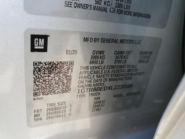 Photo 10 from auction – 2020 GMC SIERRA C15 with VIN 1GTR8BEDXLZ220169
