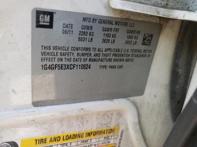Photo 10 from auction – 2012 BUICK LACROSSE P with VIN 1G4GF5E3XCF110824