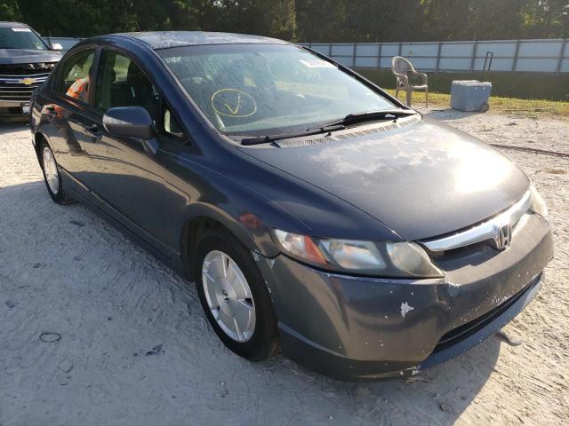 Photo 1 from auction – 2007 HONDA CIVIC HYBR with VIN JHMFA36227S027506