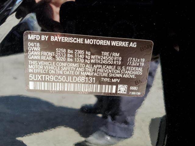 Photo 10 from auction – 2018 BMW X3 XDRIVE3 with VIN 5UXTR9C50JLD68131