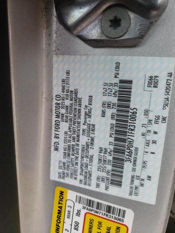 Photo 10 from auction – 2015 FORD FUSION SE with VIN 3FA6P0H71FR310065