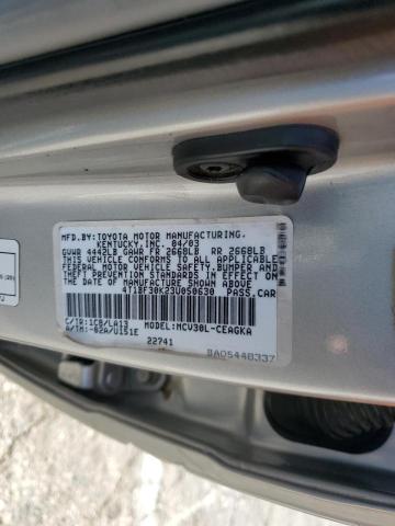Photo 10 from auction – 2003 TOYOTA CAMRY LE with VIN 4T1BF30K23U050630