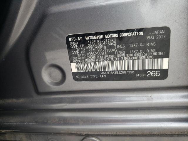 Photo 10 from auction – 2018 MITSUBISHI OUTLANDER with VIN JA4AD3A38JZ007398