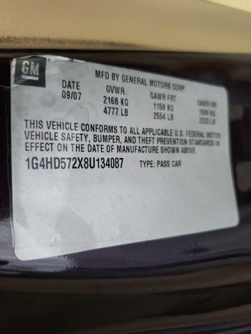 Photo 10 from auction – 2008 BUICK LUCERNE CX with VIN 1G4HD572X8U134087
