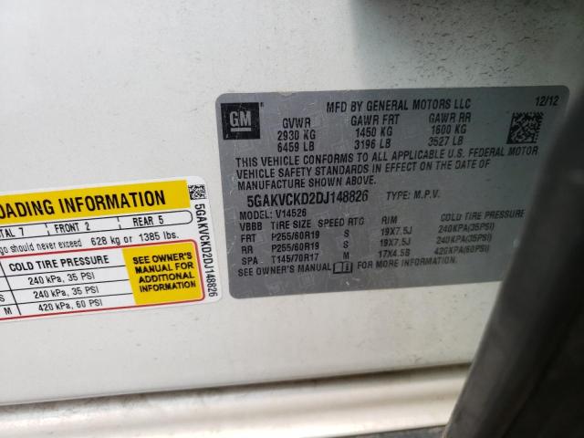 Photo 10 from auction – 2013 BUICK ENCLAVE with VIN 5GAKVCKD2DJ148826