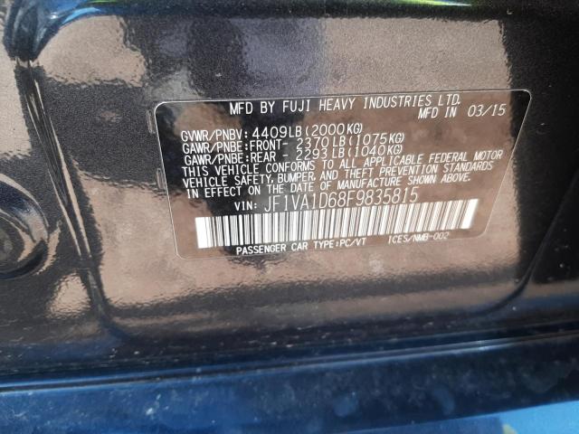Photo 10 from auction – 2015 SUBARU WRX PREMIU with VIN JF1VA1D68F9835815
