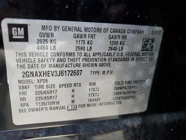 Photo 10 from auction – 2018 CHEVROLET EQUINOX LS with VIN 2GNAXHEV3J6172607