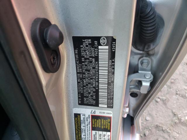 Photo 10 from auction – 2012 TOYOTA CAMRY BASE with VIN 4T1BF1FK5CU158624