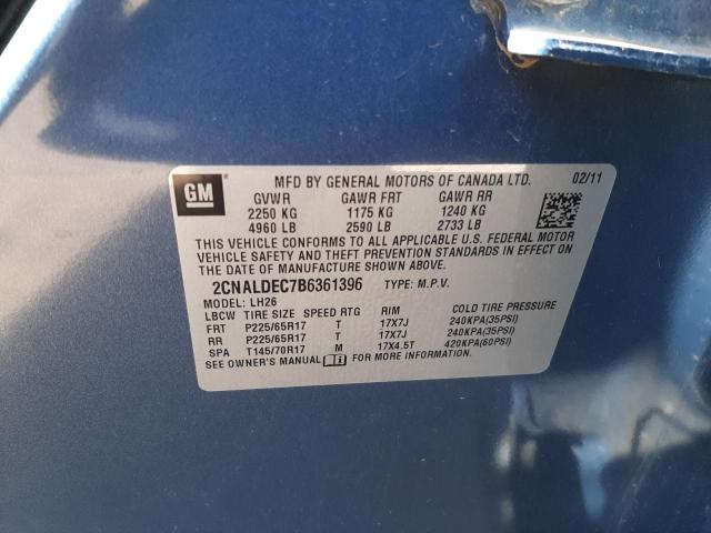 Photo 10 from auction – 2011 CHEVROLET EQUINOX LT with VIN 2CNALDEC7B6361396