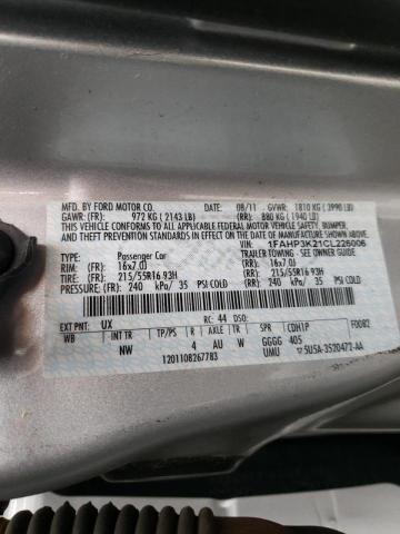 Photo 10 from auction – 2012 FORD FOCUS SE with VIN 1FAHP3K21CL226006