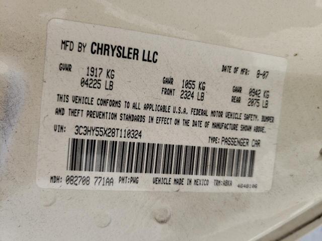 Photo 10 from auction – 2008 CHRYSLER PT CRUISER with VIN 3C3HY55X28T110324