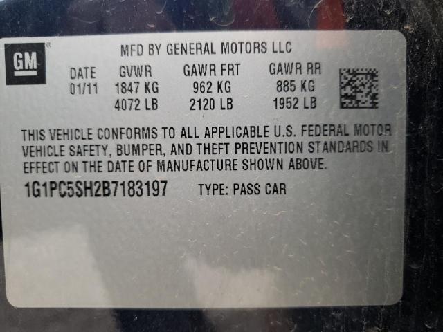 Photo 10 from auction – 2011 CHEVROLET CRUZE LS with VIN 1G1PC5SH2B7183197