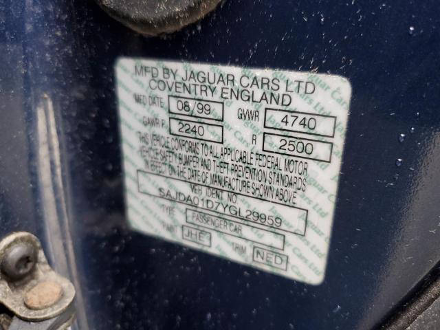 Photo 10 from auction – 2000 JAGUAR S-TYPE with VIN SAJDA01D7YGL29959