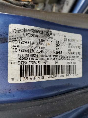 Photo 10 from auction – 2007 DODGE GRAND CARA with VIN 2D4GP44L27R186150
